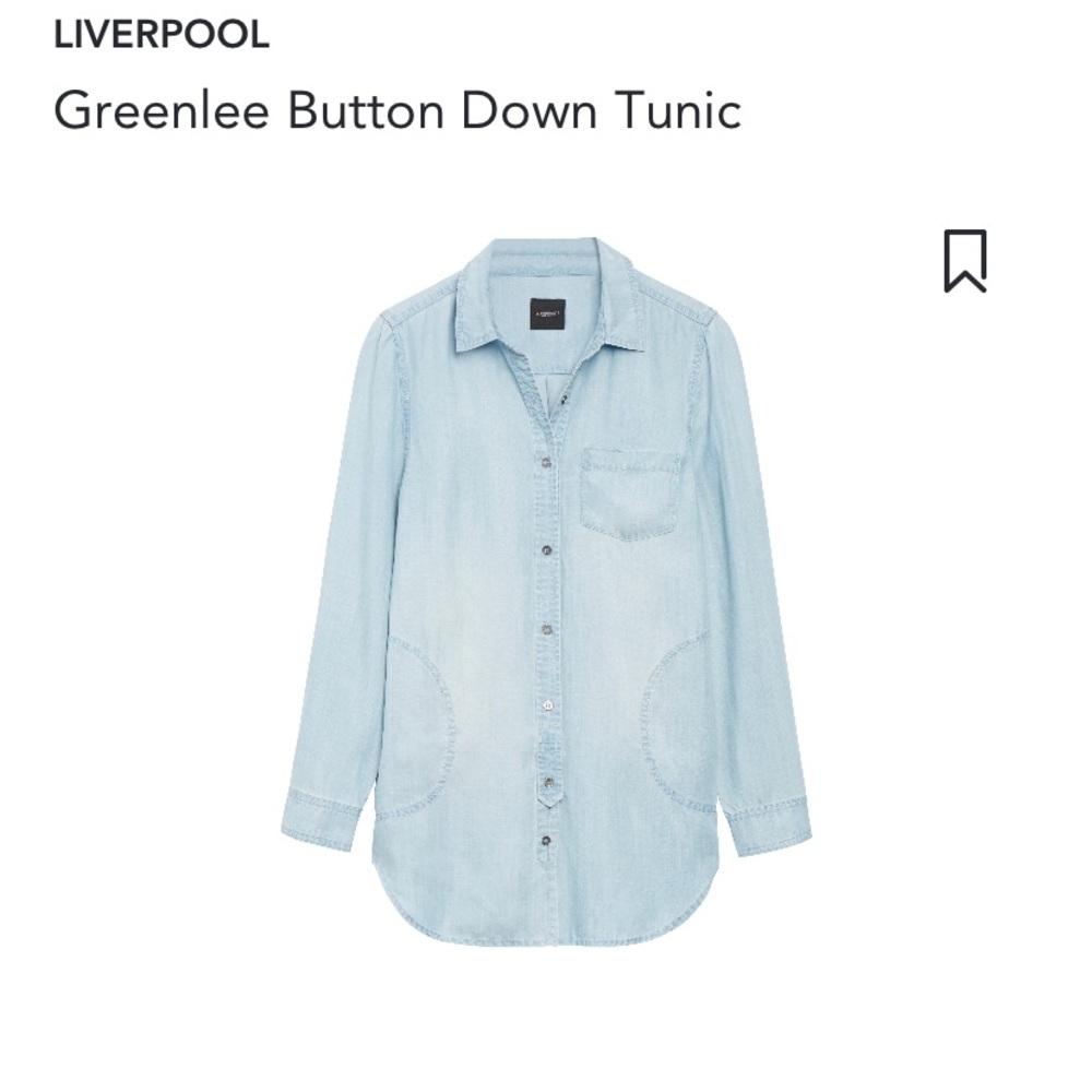 Denim tunic top
